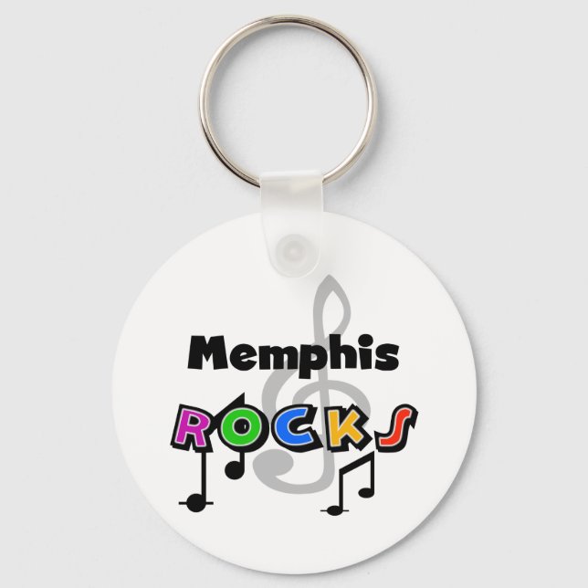 Memphis Rocks Keychain (Front)
