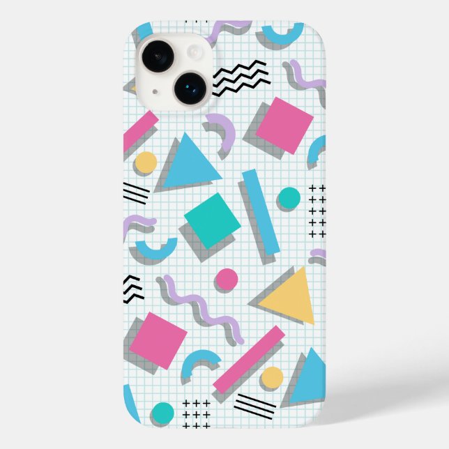 Memphis Shapes Case-Mate iPhone Case (Back)