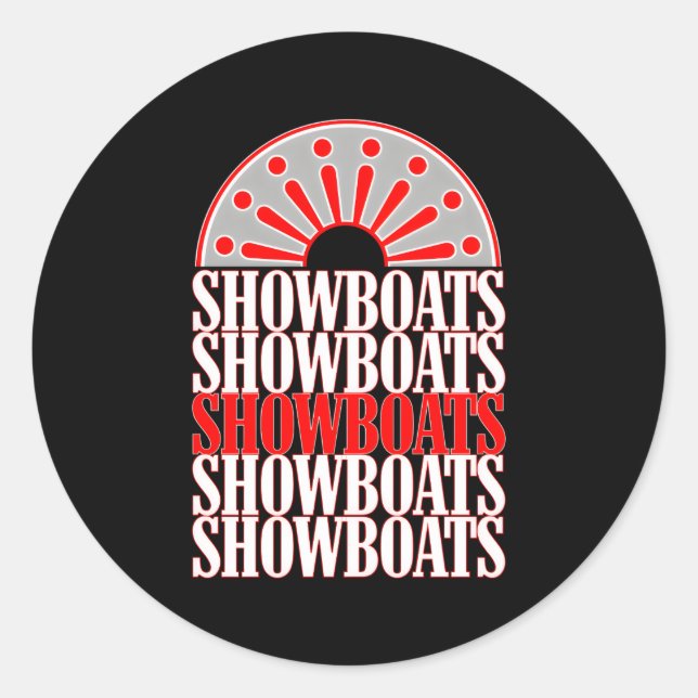 Memphis Showboats Usfl Throwback Classic Round Sticker (Front)