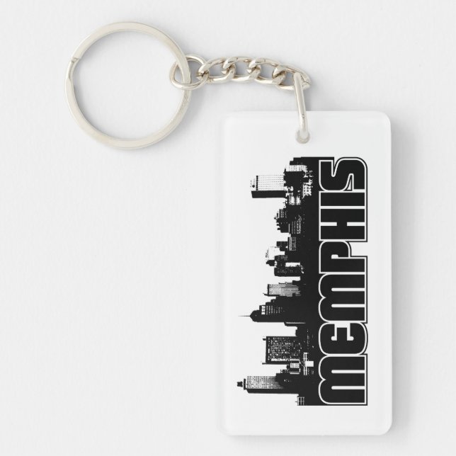 Memphis Skyline Keychain (Front)