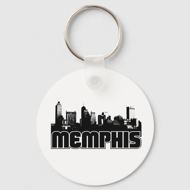 Memphis Skyline Keychain (Front)