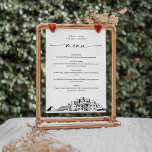 Memphis Skyline Wedding Dinner Menu Card 5x7<br><div class="desc">The Skyline Collection is a stunning assortment of meticulously sketched city skylines that capture the essence of iconic urban landscapes. Perfectly suited for metropolitan weddings or destination weddings alike,  this collection embodies the timeless charm of cityscapes and brings an elegant touch to your special day.</div>