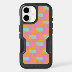 Memphis Style 90s Throwback Colorful Pattern iPhone 16 Case