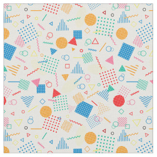 Memphis Style (Color) Fabric