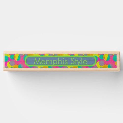 Memphis Style Pastel Neon Abstract Kitch Seamless Topple Tower