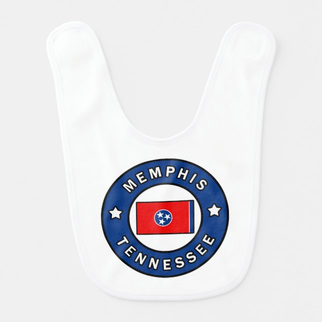 Memphis Tennessee Baby Bib (Front)