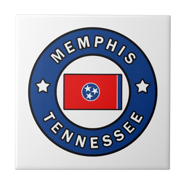 Memphis Tennessee Ceramic Tile (Front)