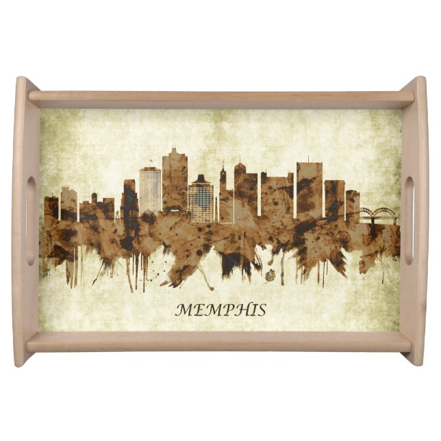 Memphis Tennessee Cityscape Serving Tray (Front)