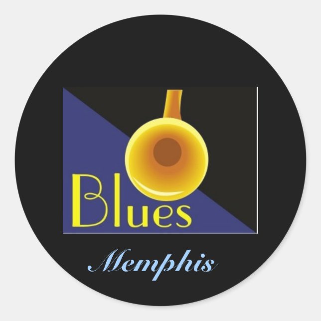 Memphis Tennessee Classic Round Sticker (Front)
