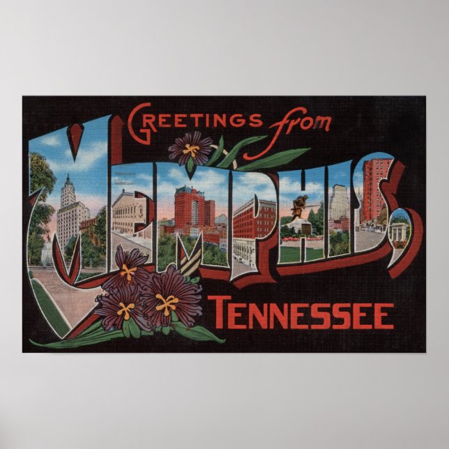 Memphis, Tennessee - Large Letter Scenes 3 Poster (Front)