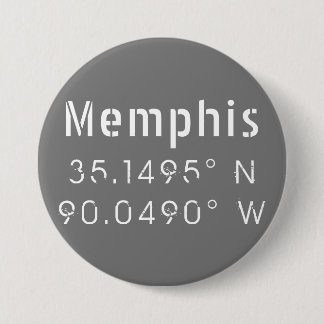 Memphis Tennessee Longitude Latitude Button