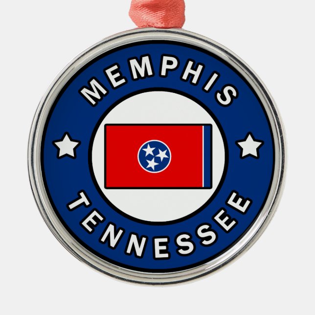 Memphis Tennessee Metal Ornament (Front)