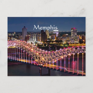 Memphis, Tennessee Personalized Holiday Postcard