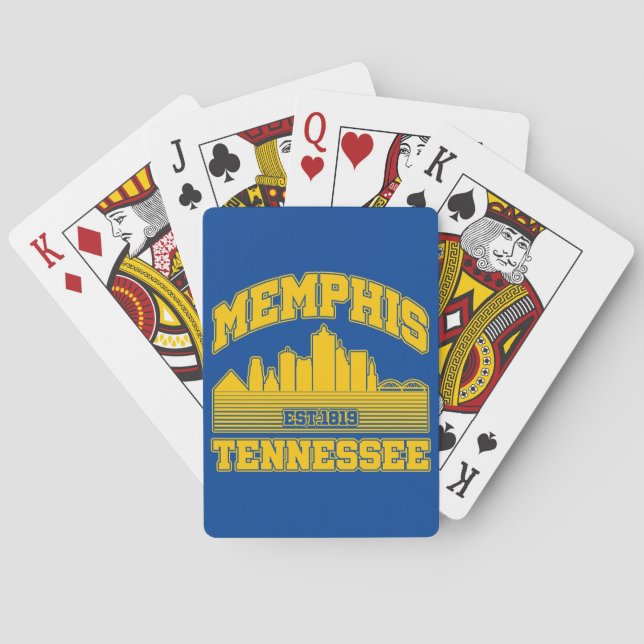 Memphis,Tennessee Poker Cards (Back)