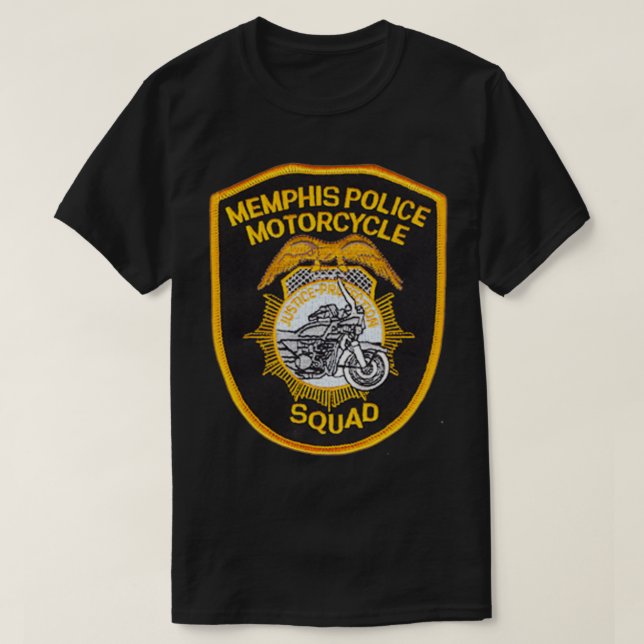 Memphis Tennessee Police Motorcycle Unit T-Shirt (Design Front)