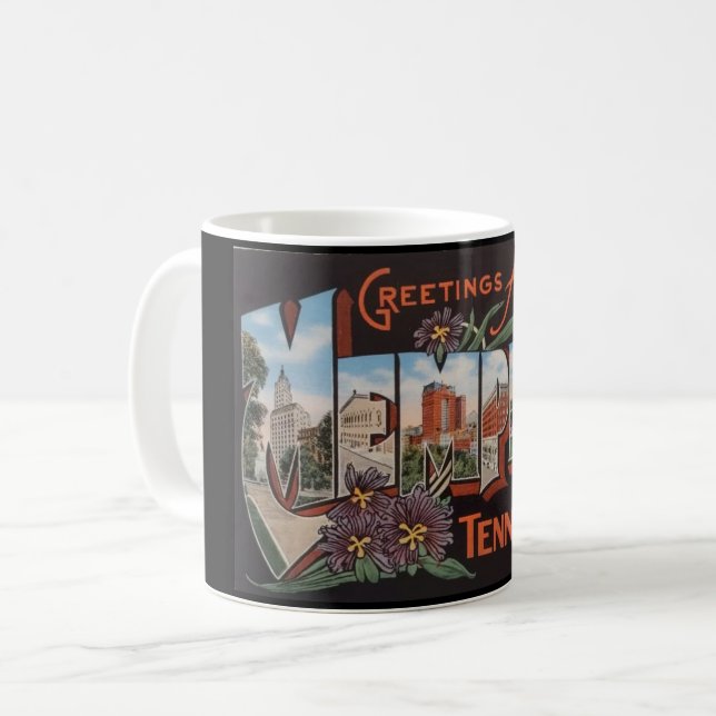 Memphis Tennessee Postcard Greeting Mug (Front Left)