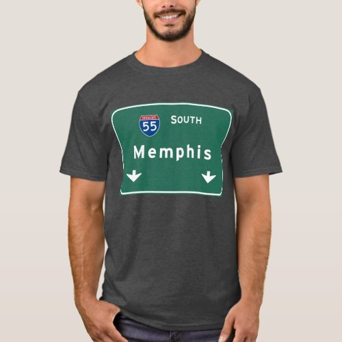 Memphis Tennessee tn Interstate Highway Freeway  T_Shirt