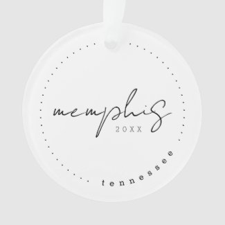 Memphis Tennessee Travel United States Simple  Orn