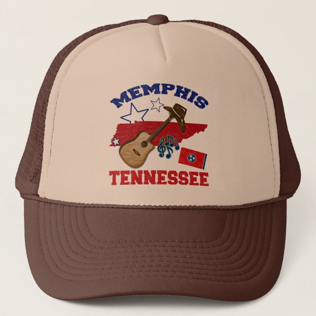 Memphis, Tennessee Trucker Hat (Front)