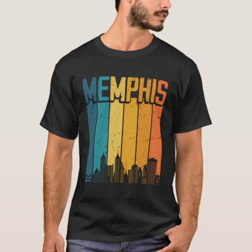 Memphis Tennessee Usa Sunset Skyline Memphis T_Shirt