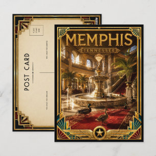 Memphis Tennessee Vintage Art Deco Golden Age Postcard
