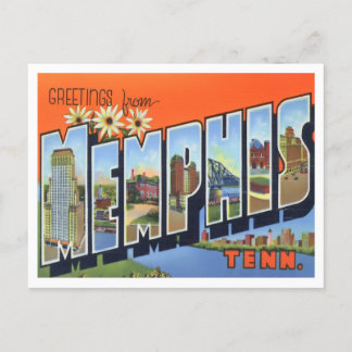 Memphis, Tennessee Vintage Big Letters Postcard