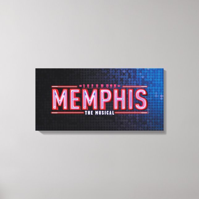 MEMPHIS - The Musical Logo Canvas Print (Front)