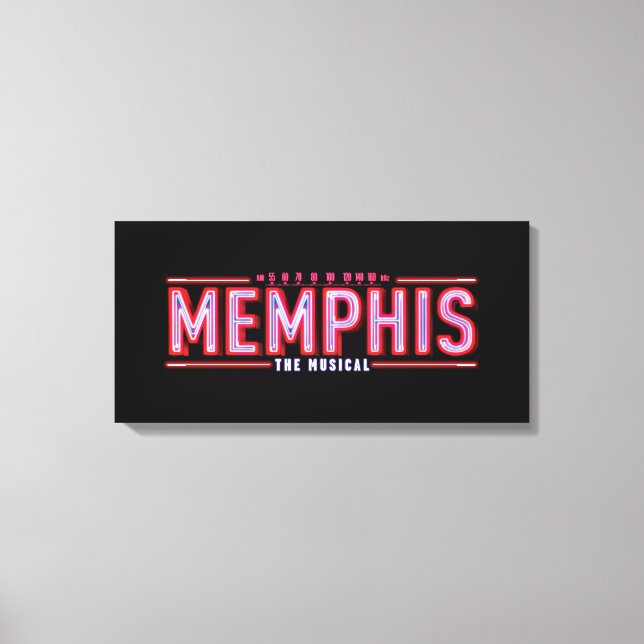 MEMPHIS - The Musical Logo Canvas Print (Front)