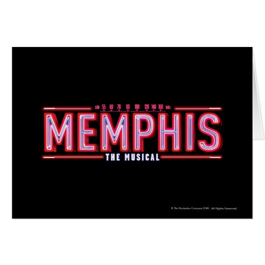 MEMPHIS - The Musical Logo Cards (Front Horizontal)