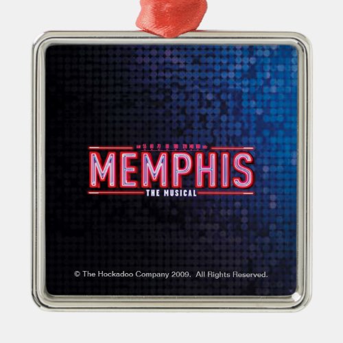 MEMPHIS _ The Musical Logo Metal Ornament