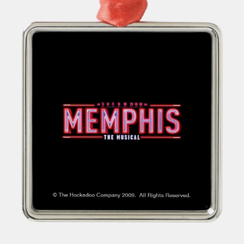 MEMPHIS _ The Musical Logo Metal Ornament