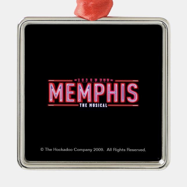 MEMPHIS - The Musical Logo Metal Ornament (Front)