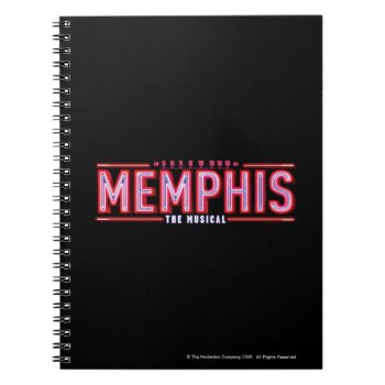 Memphis - The Musical Logo Notebook by memphisthemusical at Zazzle