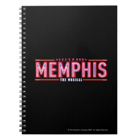 Memphis - The Musical Logo Notebook