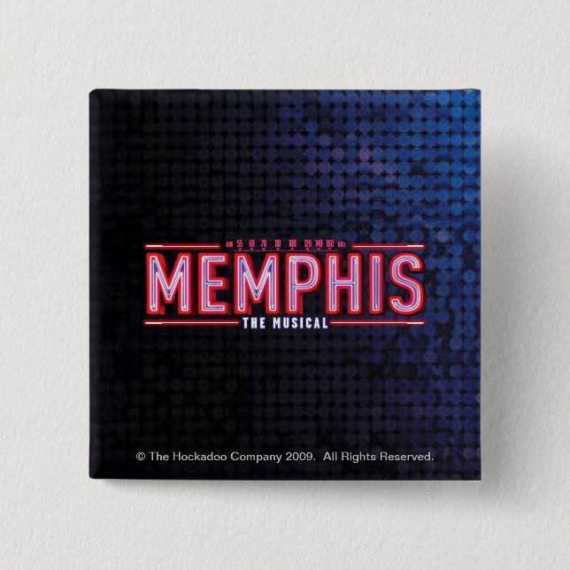 MEMPHIS - The Musical Logo Pinback Button (Front)
