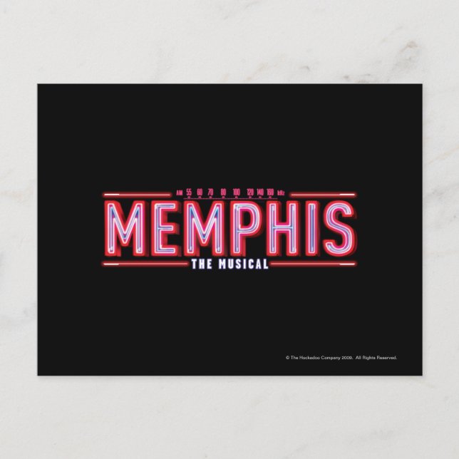 MEMPHIS - The Musical Logo Postcard (Front)