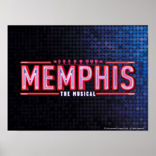 MEMPHIS - The Musical Logo Poster