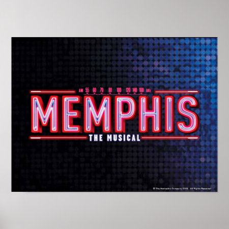 Memphis - The Musical Logo Poster