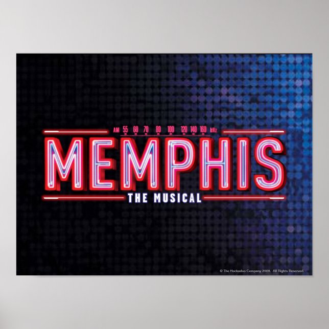 MEMPHIS - The Musical Logo Poster (Front)
