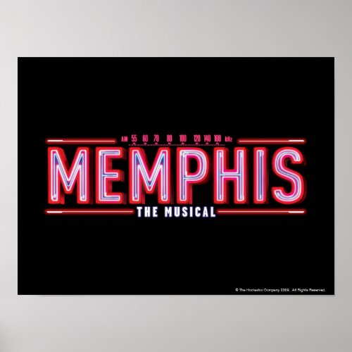 MEMPHIS _ The Musical Logo Poster