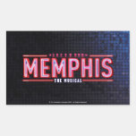 Memphis - The Musical Logo Rectangular Sticker at Zazzle