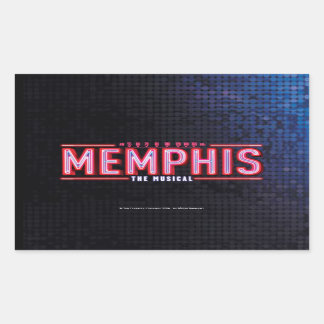 MEMPHIS - The Musical Logo Rectangular Sticker