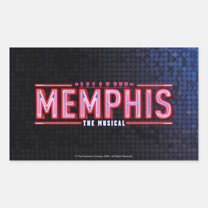 MEMPHIS   The Musical Logo Sticker