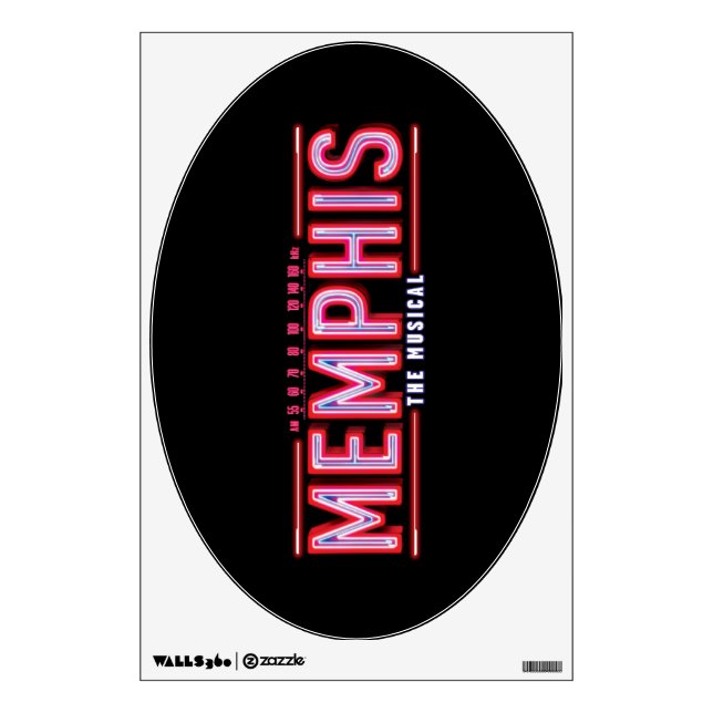 MEMPHIS - The Musical Logo Wall Decal (Front)