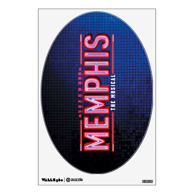 MEMPHIS - The Musical Logo Wall Sticker (Front)