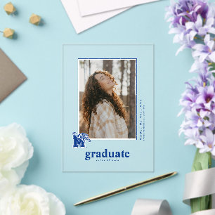 Memphis Tigers Mascot with Block M Logo Acrylic Invitations