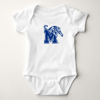 Memphis Tigers Mascot with Block M Logo Baby Bodysuit