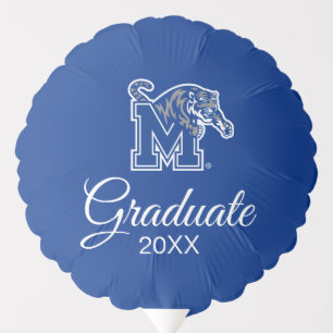 Memphis Tigers Mascot with Block M Logo Balloon