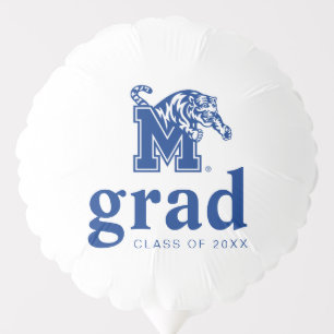 Memphis Tigers Mascot with Block M Logo Balloon