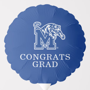 Memphis Tigers Mascot with Block M Logo Balloon